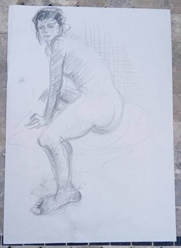 Magnifique dessin nu - ,