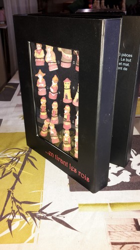 Echecs coffret feves asie - echecs,