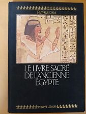 Le Livre Sacré De L'ancienne Égypte Édition Philippe Lebaud 1987