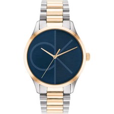 Montre Homme CK CALVIN KLEIN ICONIC 25200165 Acier Inoxydable Bleu Gold Rose
