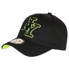 Casquette NY Jaune Fluo et Noire Classe Visiere Baseball Broadwyx-Taille unique