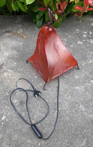 Lampe artisanale fer forgé - lampe,