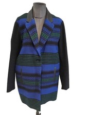 Très Beau Et Authentique Manteau Bleu Maje Modèle Rotterdam 38 Tbe