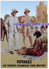 affiche poster troupes coloniales