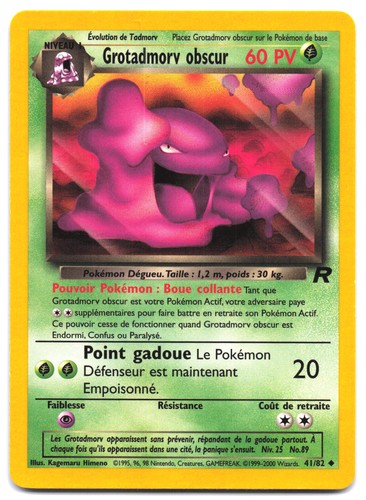 Carte pokémon grotadmorv - pokémon,