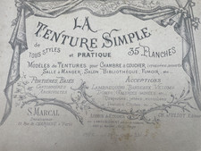 18 Planches catalogue Litho La Teinture simple déco chambre dessins MARCAL 19ème