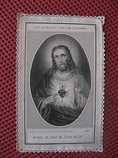 ++"1373"      Ancienne Image Pieuse Canivet Dentelle