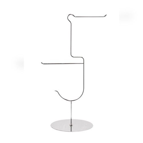 Porte serviette sur pied poli - pied,