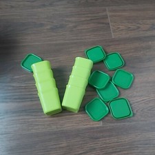 Tupperware lot de 8 pots ramequin micro vap vert avec couvercle 