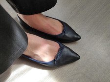 Ballerines Repetto Cuir Marine Brigitte Taille 37