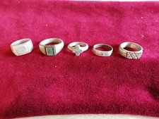 lot de 5 bagues de poilus (croix )
