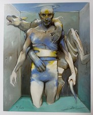 Affiche Enki BILAL " VERTEBRATI II " N° /250 ex SIGNEE Dim 24*30 Cm ETAT NEUF