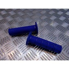jeu poignee caoutchouc guidon 22 mm progrip bleu moto scooter quad cross ... rev