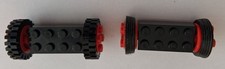 8 ROUES AVEC BRIQUES ROUGES - LEGO