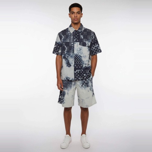 Ensemble short chemise manches