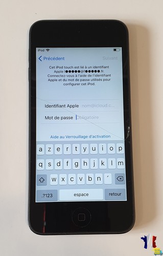 Bloqué compte icloud - compte, ecran