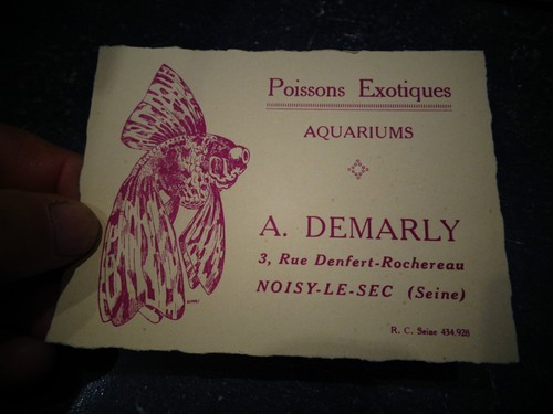 Ancienne carte comm - , poisson