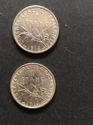 Pièces franc en argent - 2, 1