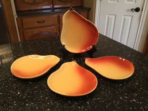 Pottery barn pear set of - pottery,