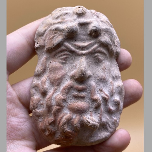 Statue tête ancienne terre - tête, en