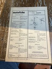 Ancien Dépliant Motofiche Cyclomoteur Vespa Piaggio Bravo Scooter Schema Câblage