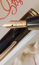 stylo ancien plume en or 18