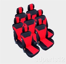 7 x HOUSSES ROUGE-NOIR COUVRE