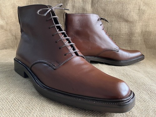Bottes cuir marron pour - en,