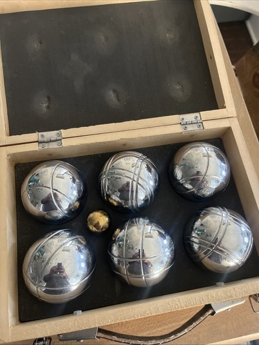 Vtg parlane chrome bocce ball - parlane,