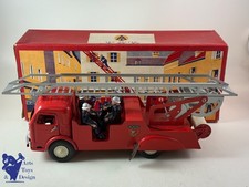 JOUET ANCIEN JRD 403E SIMCA CARGO POMPIERS GRANDE ECHELLE MECANIQUE 1950 42CM