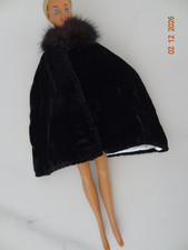 Cape ancienne velours noir