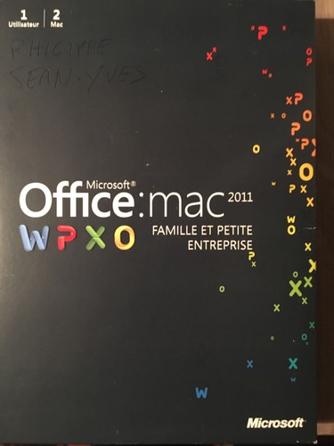 Office mac 2011 famille - 2011,
