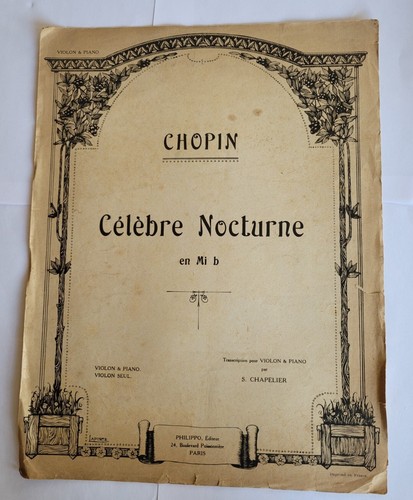 Rare partition chopin - partition,