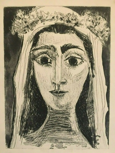 Gravure picasso jacqueline - picasso, en