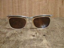 LUNETTES DE SOLEIL PILOT VINTAGE ANNÉES 50 BRIDGE ARGENT METAL FABRIQUÉES...