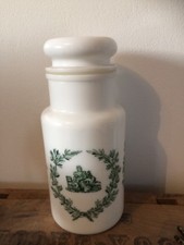 Ancien Pot Epices Deco Verres Opale Italy Cuisine Rangement Vintage