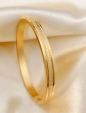 Bracelet Doré Or Jaune Homme Femme Jonc Fin Bijoux En Acier Inoxydable