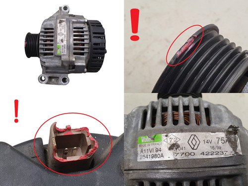 Alternateur renault 7700422237 - alternateur,