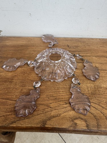 Bobèche cristal améthyste - bobèche,