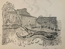 Très Beau  Dessin Encre Lavis