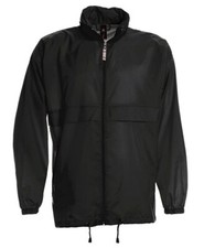 Veste De Pluie Pour Hommes Légère Noire Veste De Sport Veste De Vent