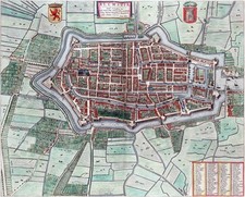 Reproduction plan ancien d'Alkmaar 1649