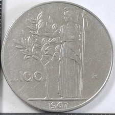 100 Lire 1967 Italie Italy - 301767