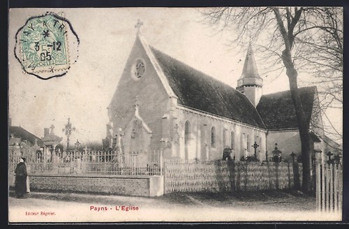 Cpa payns église - cpa, payns,