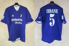 Maillot REAL MADRID 2002 ZIDANE violet camiseta ADIDAS shirt centenaire vintage