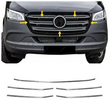 Pour MERCEDES SPRINTER W907 2018 et plus Calandre Chromé Grille 5 pcs INOXY