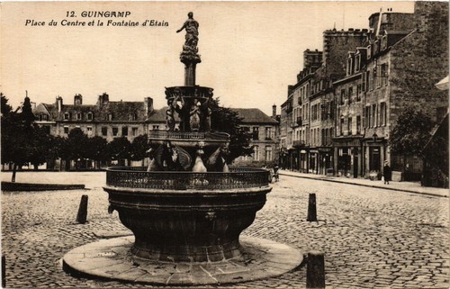 Cpa guingamp place du - guingamp,