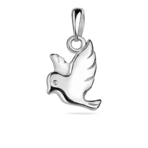 Pendentif colombe argent - pendentif, en