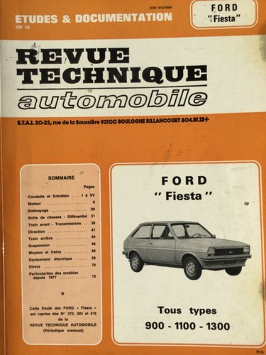 Revue technique automobile rta - technique,