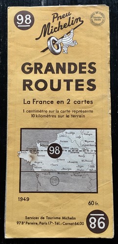 Carte michelin ancienne 98 - carte,